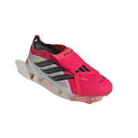 adidas Predator Elite FT Crampons Vissés Chaussures de Foot (SG) Rouge Blanc Noir
