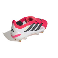 adidas Predator Elite FT Crampons Vissés Chaussures de Foot (SG) Rouge Blanc Noir