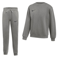 Nike Park 26 Fleece Crew Joggingpak Kids Grijs Zwart