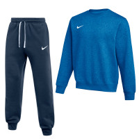 Nike Park 26 Fleece Crew Joggingpak Blauw Donkerblauw