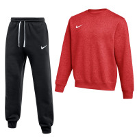 Nike Park 26 Fleece Crew Joggingpak Rood Zwart