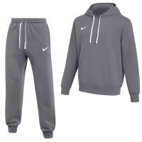 Nike Park 26 Fleece Pullover Hoodie Joggingpak Donkergrijs Wit