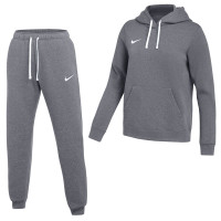 Nike Park 26 Fleece Pullover Hoodie Joggingpak Dames Donkergrijs Wit