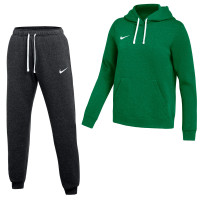 Pull à Capuche En Polaire Nike Park 26 Pour Femmes, Costume De Jogging, Vert Foncé, Noir
