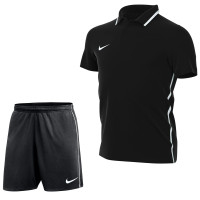 Ensemble d'entraînement Nike Dri-FIT Park 26 Polo pour Enfants, noir et blanc