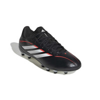 adidas Copa Pure IV League Gazon Naturel Chaussures de Foot (FG) Enfants Noir Blanc Rouge