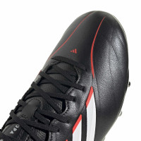 adidas Copa Pure IV League Gazon Naturel Chaussures de Foot (FG) Enfants Noir Blanc Rouge