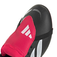 adidas Predator Club FT Gras / Kunstgras Voetbalschoenen (MG) Kids Zwart Wit Rood