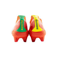 Sokito Scudetta Atlas Gras Voetbalschoenen (FG) Rood Zwart Geel Groen