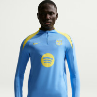Survêtement Nike FC Barcelona Strike 1/4-Zip 2025-2026 bleu clair bleu foncé jaune vif