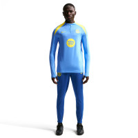 Survêtement Nike FC Barcelona Strike 1/4-Zip 2025-2026 bleu clair bleu foncé jaune vif