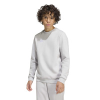 Combinaison De Jogging Adidas Entrada 26 Crew Pour Enfants, Gris Et Blanc