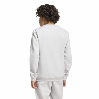Combinaison De Jogging Adidas Entrada 26 Crew Pour Enfants, Gris Et Blanc