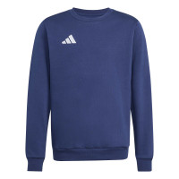 adidas Entrada 26 Crew Sweater Joggingpak Kids Donkerblauw Wit