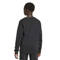 Combinaison de jogging adidas Entrada 26 Crew Sweater pour Enfants, noir et blanc