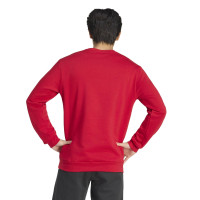 adidas Entrada 26 Crew Sweater Joggingpak Rood Zwart