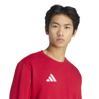 Sweat adidas Entrada 26 rouge et blanc