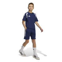 T-shirt décontracté adidas Tiro 26 League pour enfants bleu foncé et blanc