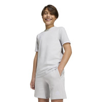 Pantalon d'entraînement adidas Entrada 26 Sweat pour Enfants, gris et blanc