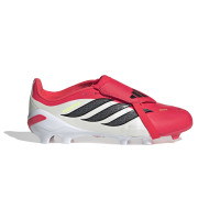 adidas Predator League FT Gazon Naturel Chaussures de Foot (FG) Enfants Rouge Blanc Noir