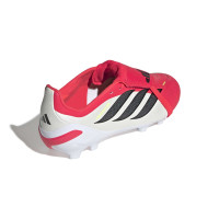 adidas Predator League FT Gazon Naturel Chaussures de Foot (FG) Enfants Rouge Blanc Noir