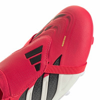 adidas Predator League FT Gazon Naturel Chaussures de Foot (FG) Enfants Rouge Blanc Noir