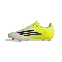 adidas F50 League Gazon Naturel Gazon Artificiel Chaussures de Foot (MG) Néon Jaune Noir Rouge