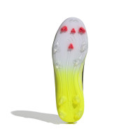 adidas F50 League Gazon Naturel Gazon Artificiel Chaussures de Foot (MG) Néon Jaune Noir Rouge