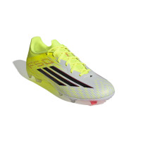 adidas F50 League Gazon Naturel Gazon Artificiel Chaussures de Foot (MG) Néon Jaune Noir Rouge