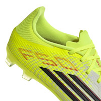adidas F50 League Gazon Naturel Gazon Artificiel Chaussures de Foot (MG) Néon Jaune Noir Rouge