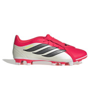 adidas Predator Club FT Gras / Kunstgras Voetbalschoenen (MG) Rood Wit Zwart