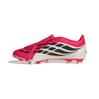 adidas Predator Club FT Gras / Kunstgras Voetbalschoenen (MG) Rood Wit Zwart