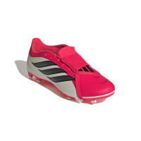 adidas Predator Club FT Gras / Kunstgras Voetbalschoenen (MG) Rood Wit Zwart