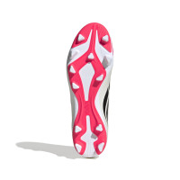 adidas Predator Club Gazon Naturel Artificiel Chaussures de Foot (MG) Rouge Blanc Noir