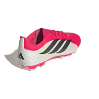 adidas Predator Club Gazon Naturel Artificiel Chaussures de Foot (MG) Rouge Blanc Noir