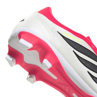 adidas Predator Club Gazon Naturel Artificiel Chaussures de Foot (MG) Rouge Blanc Noir