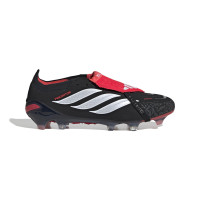 adidas Predator Elite FT Gazon Naturel Chaussures de Foot (FG) Noir Blanc Rouge