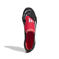 adidas Predator Elite FT Gazon Naturel Chaussures de Foot (FG) Noir Blanc Rouge