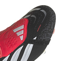 adidas Predator Elite FT Gazon Naturel Chaussures de Foot (FG) Noir Blanc Rouge