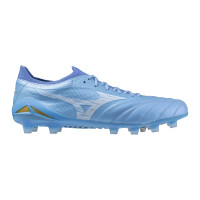Mizuno Morelia Neo IV Beta Elite Gras Voetbalschoenen (FG) Blauw Grijs Goud
