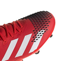 adidas PREDATOR 20.2 Gras Voetbalschoenen (FG) Rood Wit Zwart