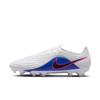 Nike Tiempo Maestro Academy Gazon Naturel Artificiel Chaussures de Foot (MG) Blanc Bleu Rose Vif