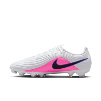 Nike Tiempo Maestro Academy Gazon Naturel Artificiel Chaussures de Foot (MG) Blanc Bleu Rose Vif