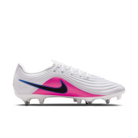 Nike Tiempo Maestro Academy Crampons Vissés Chaussures de Foot (SG) Blanc Bleu Rose Vif