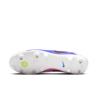 Nike Tiempo Maestro Academy Crampons Vissés Chaussures de Foot (SG) Blanc Bleu Rose Vif