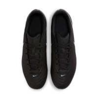 Nike Tiempo Maestro Club Gazon Naturel Artificiel Chaussures de Foot (MG) Noir Bleu Clair