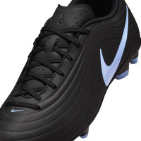 Nike Tiempo Maestro Club Gazon Naturel Artificiel Chaussures de Foot (MG) Noir Bleu Clair