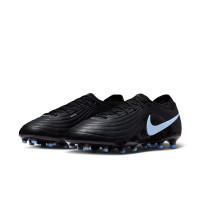 Nike Tiempo Maestro Elite Gazon Artificiel Chaussures de Foot (AG) Noir Bleu Clair