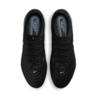 Nike Tiempo Maestro Elite Gazon Artificiel Chaussures de Foot (AG) Noir Bleu Clair