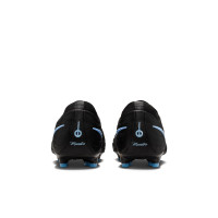Nike Tiempo Maestro Elite Gazon Artificiel Chaussures de Foot (AG) Noir Bleu Clair